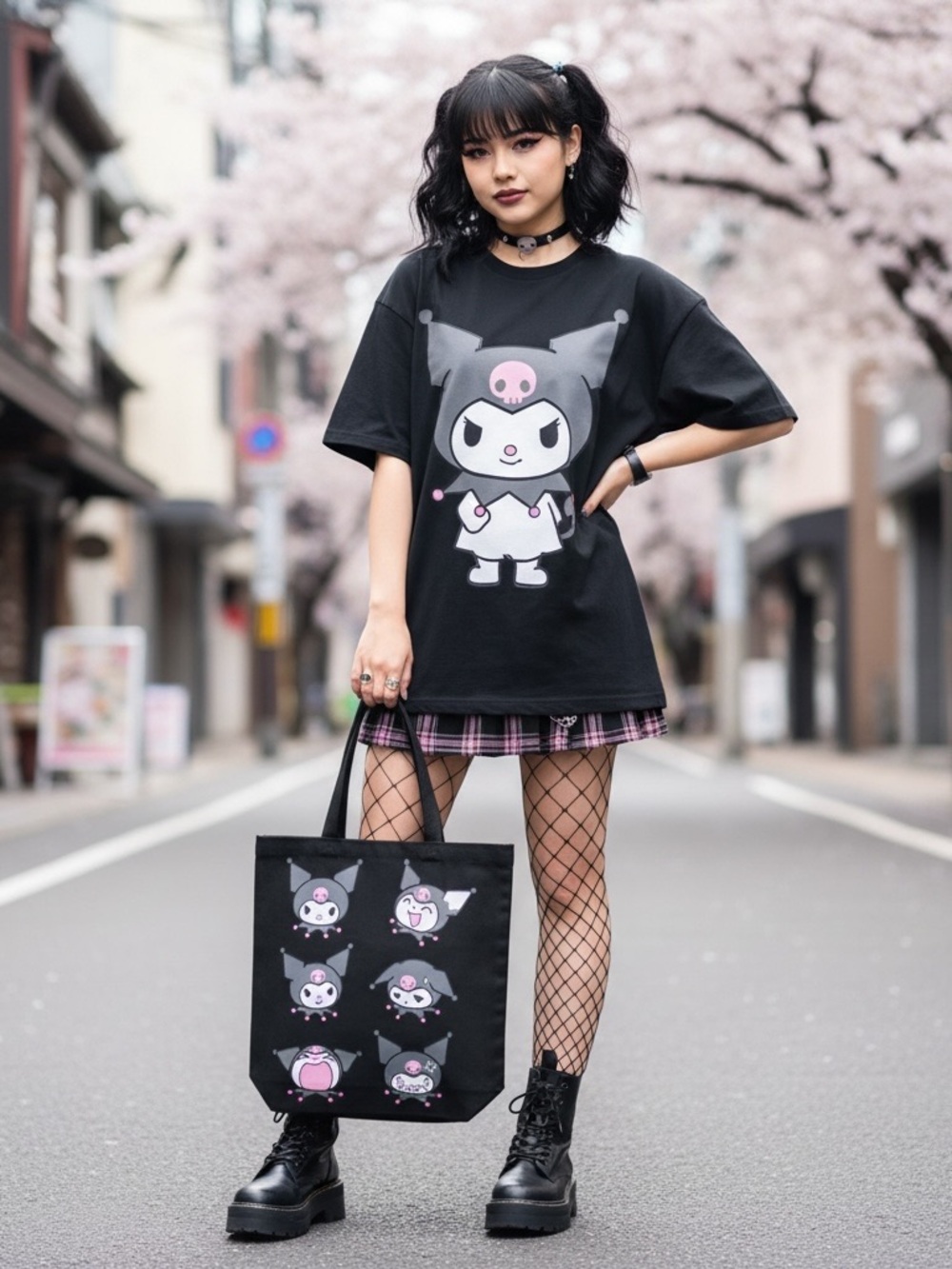 Sanrio Hot Topic Kuromi Moods Canvas Tote Bag - SOLD OUT
